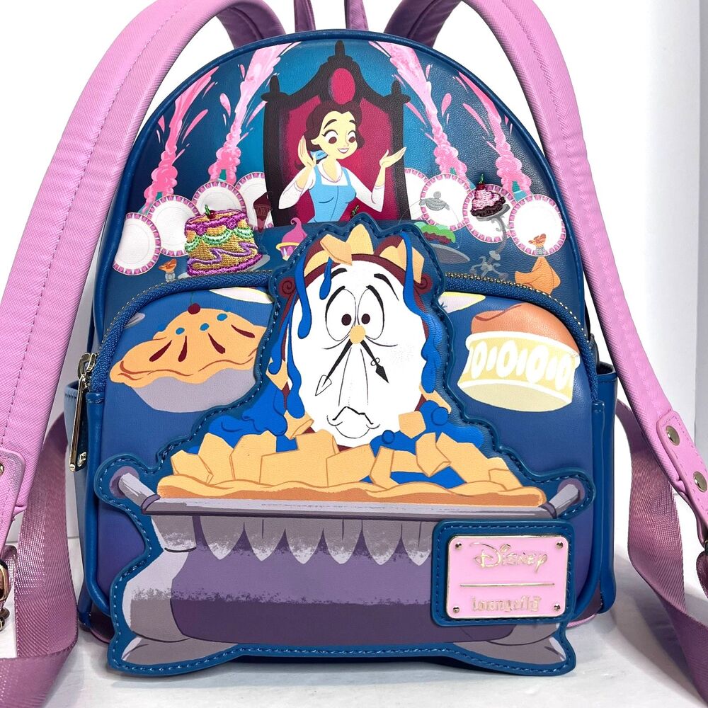 Disney Loungefly Beauty & The Beast Be Our Guest Mini Backpack